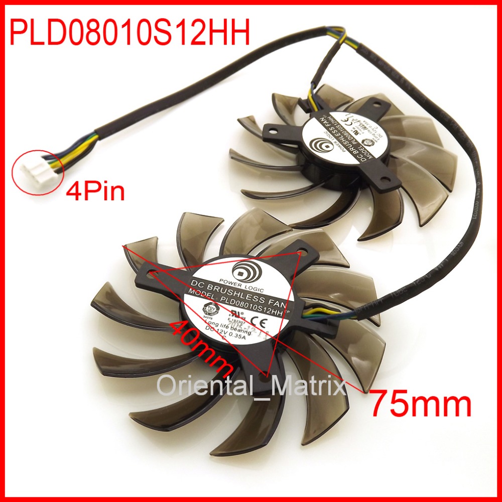 Air Cooler Cpu - Gratis Pengiriman 2 Pcs/lot PLD08010S12HH 75