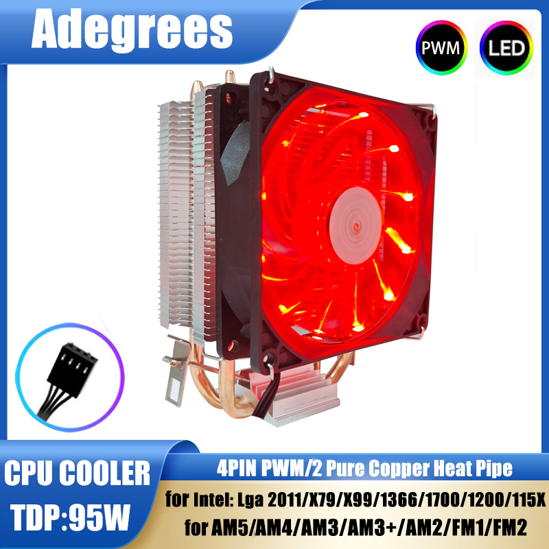 2 panas pipa pendingin CPU men - Cpu Cooler ulasan dan harga
