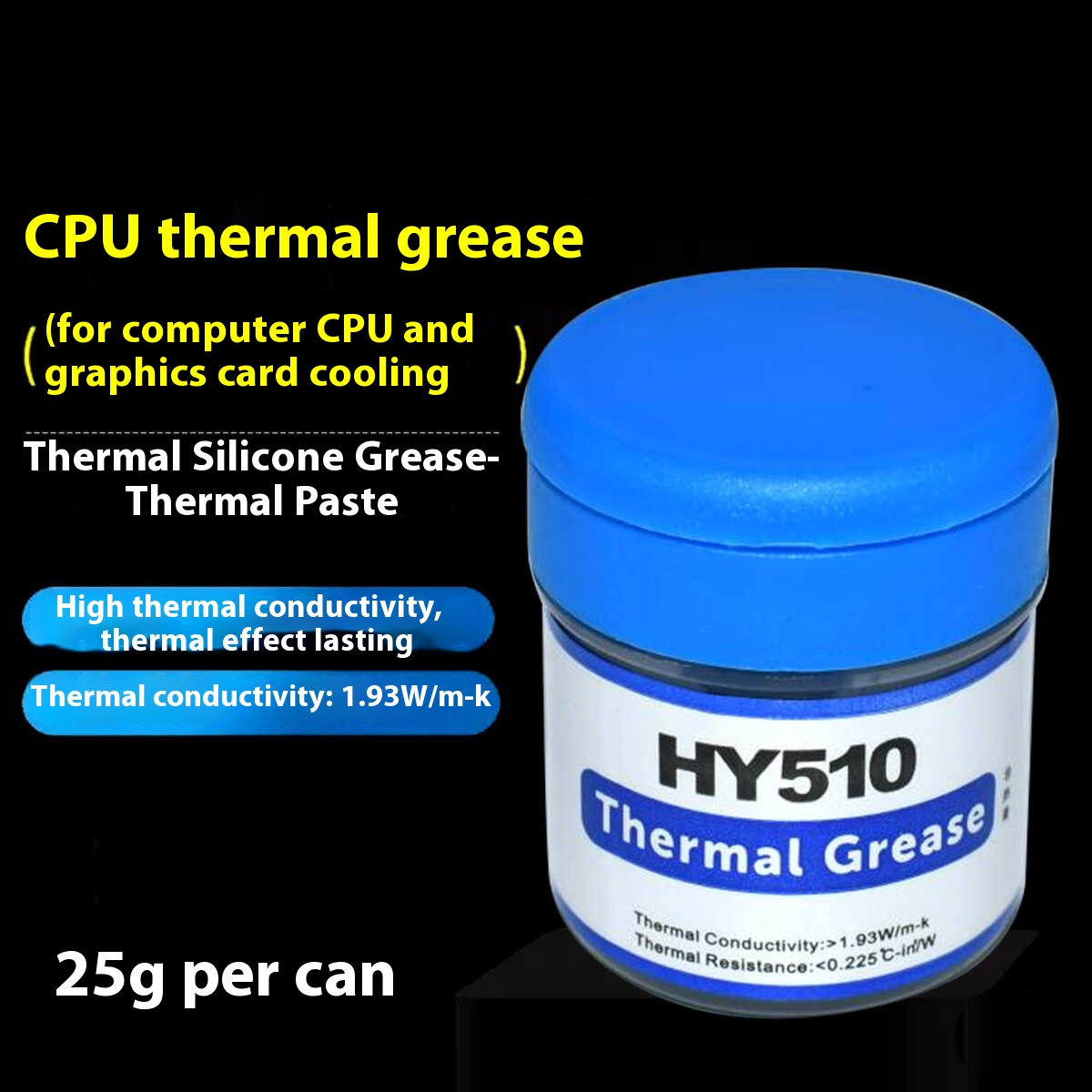 HY510 Komputer Desktop CPU Pas - Thermal Paste ulasan dan harga