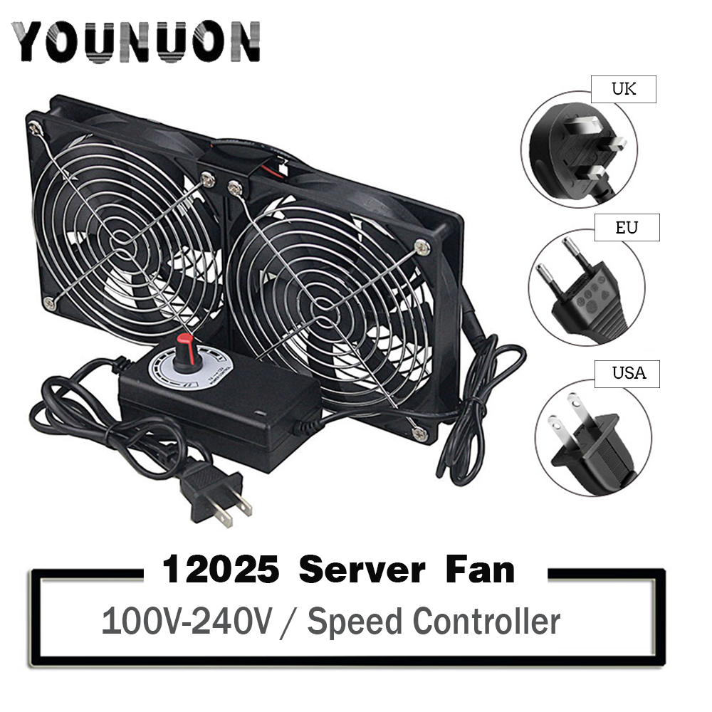 12cm kecepatan tinggi DC 12V 2 - Gpu Cooler ulasan dan harga